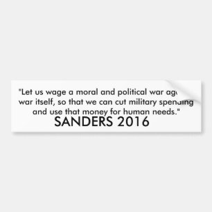 Bernie Sanders 2016 Car Bumpersticker