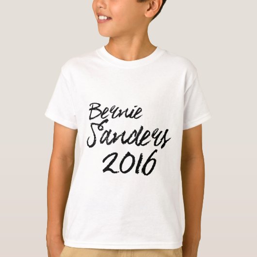 Bernie Sanders 2016 Handtekening T-shirt (Voorkant)