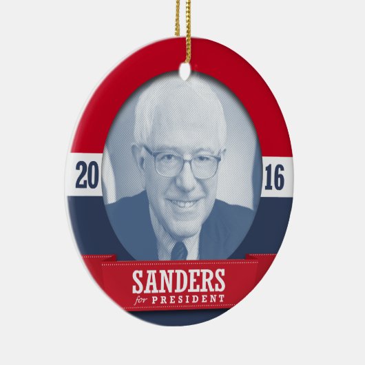 BERNIE SANDERS 2016 KERAMISCH ORNAMENT (Rechts)