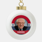 BERNIE SANDERS 2016 KERAMISCHE BAL ORNAMENT (Voorkant)