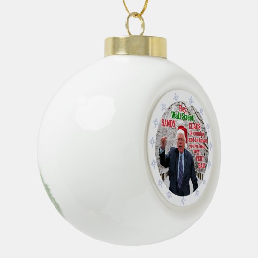 Bernie Sanders 2016 Keramische Bal Ornament (Links)