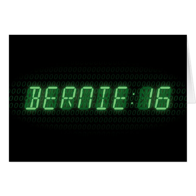 Bernie Sanders 2016 Klok (Voorkant Horizontaal)