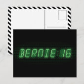 Bernie Sanders 2016 Klok Briefkaart (Voorkant / Achterkant)