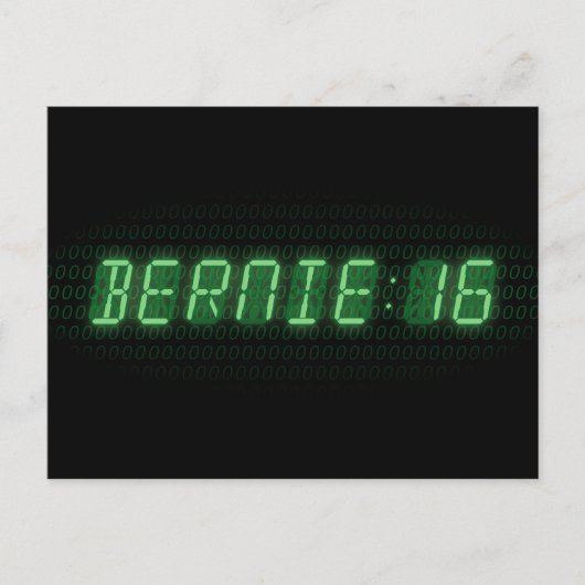 Bernie Sanders 2016 Klok Briefkaart (Voorkant)