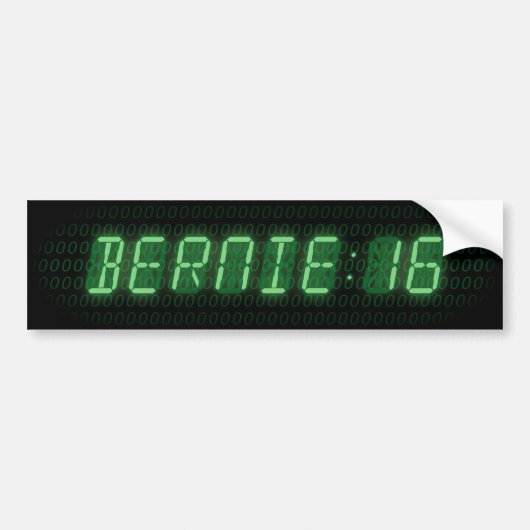 Bernie Sanders 2016 Klok Bumpersticker (Voorkant)