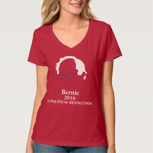 Bernie Sanders 2016: Politieke revolutie T-shirt (Voorkant)