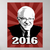 BERNIE SANDERS 2016 POSTER (Voorkant)