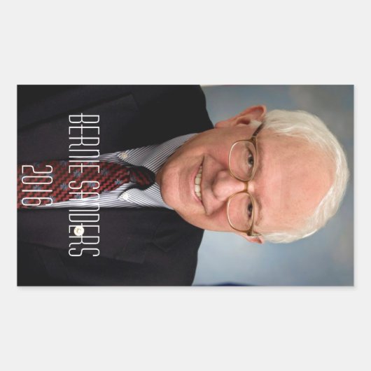 Bernie Sanders 2016 Rechthoekige Sticker (Voorkant)