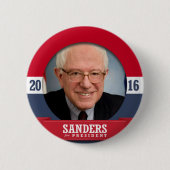 BERNIE SANDERS 2016 RONDE BUTTON 5,7 CM (Voorkant)