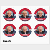 BERNIE SANDERS 2016 RONDE STICKER (Vel)