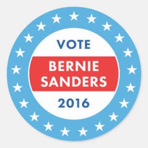 Bernie Sanders 2016 Ronde Sticker
