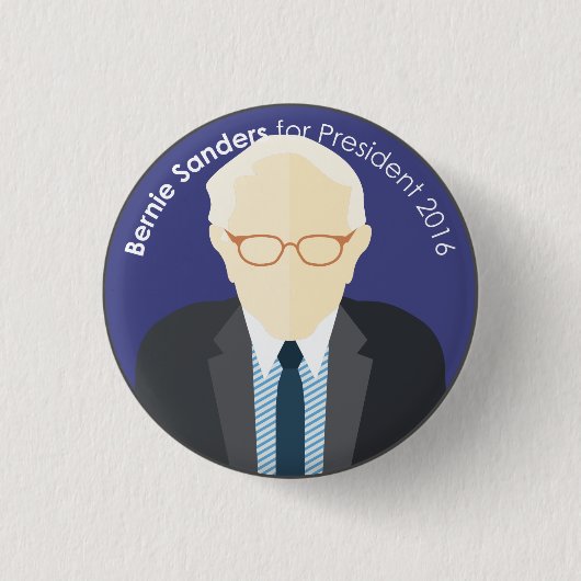 Bernie Sanders 2016 voor president aangepaste pin Ronde Button 3,2 Cm (Voorkant)