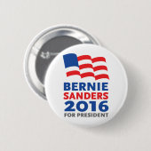 Bernie Sanders 2016 voor President Ronde Button 5,7 Cm (Voorkant /achterkant)