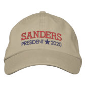 Bernie Sanders 2020 Geborduurde Pet (Voorkant)