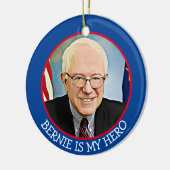 Bernie Sanders 2020 Keepomwille Souvenir Kerstmis Keramisch Ornament (Links)