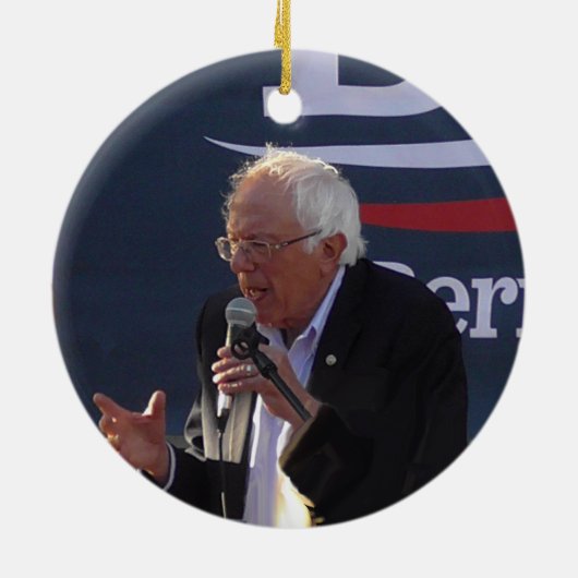 Bernie Sanders 2020 Keepomwille Souvenir Kerstmis Keramisch Ornament (Achterkant)
