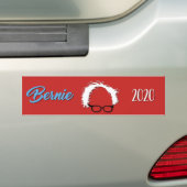 Bernie Sanders 2020 Red Bumpersticker (Op auto)