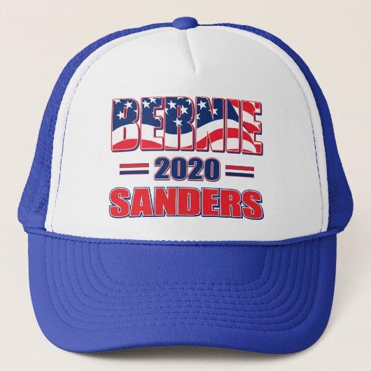 Bernie-Sanders-2020 Trucker Pet (Voorkant)