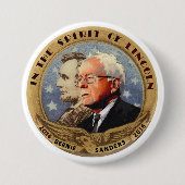 Bernie Sanders & Abe Ronde Button 7,6 Cm (Voorkant)