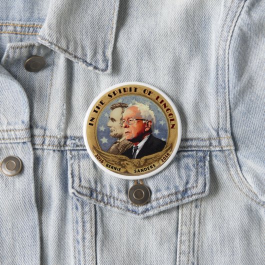 Bernie Sanders & Abe Ronde Button 7,6 Cm (In situ)