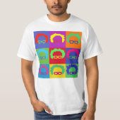 Bernie Sanders Art Pixel 8-bits T-shirt (Voorkant)