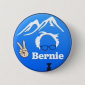 Bernie Sanders - Bergen Ronde Button 5,7 Cm (Voorkant)