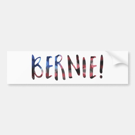 bernie sanders bokeh bumpersticker (Voorkant)