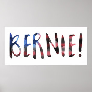 bernie sanders bokeh poster