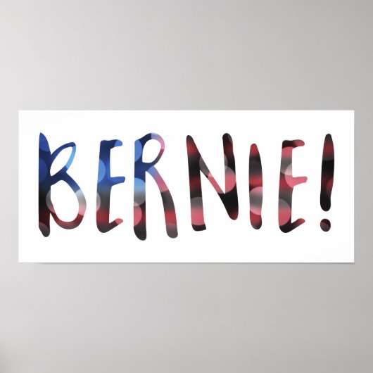 bernie sanders bokeh poster (Voorkant)