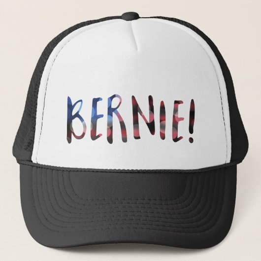 bernie sanders bokeh trucker pet (Voorkant)