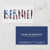 bernie sanders bokeh visitekaartje (Voorkant / Achterkant)