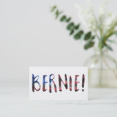 bernie sanders bokeh visitekaartje (Staand voorkant)