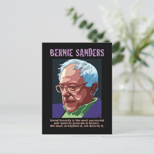 Bernie Sanders Briefkaart (Staand voorkant)