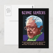 Bernie Sanders Briefkaart (Voorkant / Achterkant)