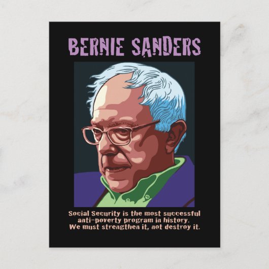 Bernie Sanders Briefkaart (Voorkant)