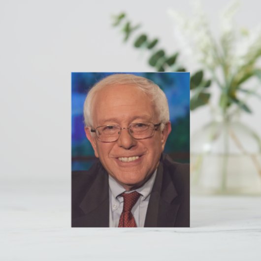 Bernie Sanders Briefkaart (Staand voorkant)
