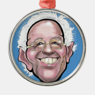 Bernie Sanders Caricature Metalen Ornament