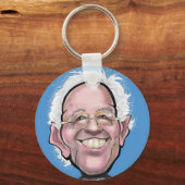 Bernie Sanders Caricature Sleutelhanger (Voorkant)