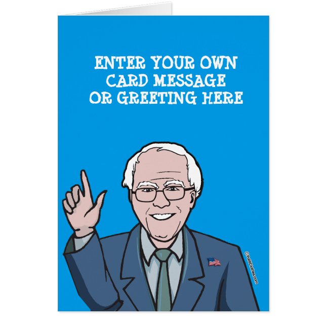 Bernie Sanders Cartoon (Voorkant)