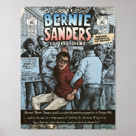 Bernie Sanders Circa 1963 Poster (Voorkant)