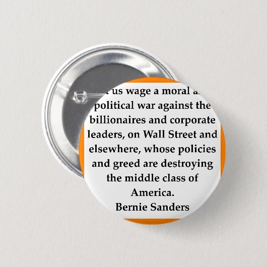 Bernie Sanders citaat Ronde Button 5,7 Cm (Voorkant /achterkant)