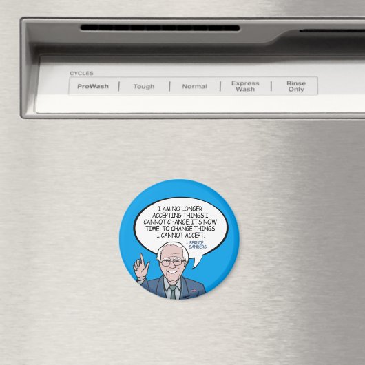 Bernie Sanders Comic Quote Magneet (Insitu (Vaatwasser))