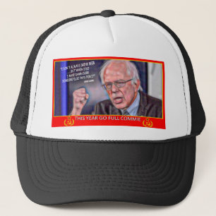 Bernie Sanders Commie Ik drink niet altijd bier Trucker Pet
