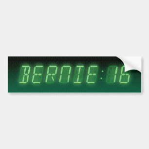 Bernie Sanders Digitale uitlezing Bumpersticker