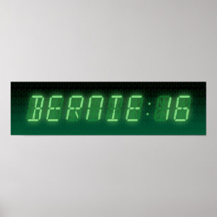 Bernie Sanders Digitale uitlezing Poster