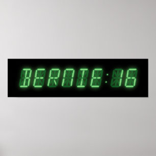 Bernie Sanders Digitale uitlezing Poster