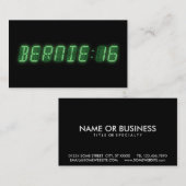 Bernie Sanders Digitale uitlezing Visitekaartje (Voorkant / Achterkant)
