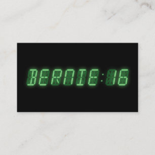 Bernie Sanders Digitale uitlezing Visitekaartje
