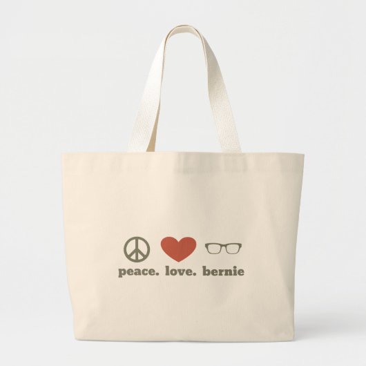 Bernie Sanders Election Swag Grote Tote Bag (Voorkant)
