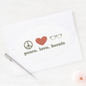 Bernie Sanders Election Swag Ovale Sticker (Envelop)